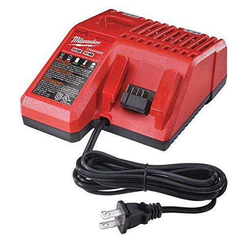 Milwaukee M12 & M18 Replacement Multi-Voltage Battery Charger - Charges Compact Batteries In 30 Minutes And Extended Capacity Batteries In 60 Minutes Power Tool