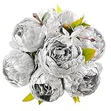 Floralsecret Artificial Silk Peony Bouquet Flowers Arrangement Room Decor Vintage Wedding Centerpiec