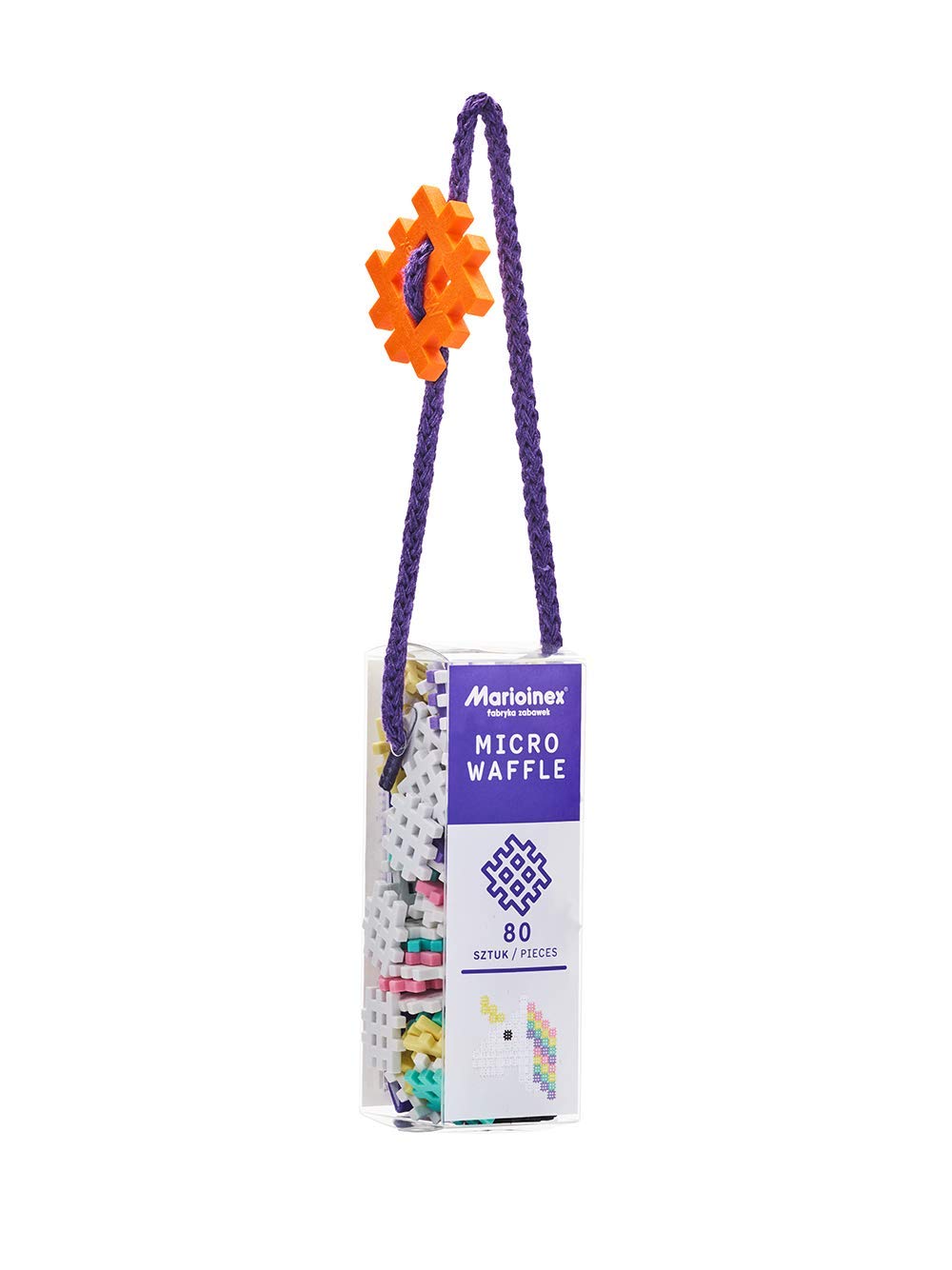 Marioinex 903414 Micro Waffle Unicorn Building Blocks Set of 80 Elements