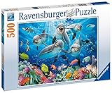Inhalt: 500 Teile Puzzle Ravensburger 14710 - Delfine im Korallenriff