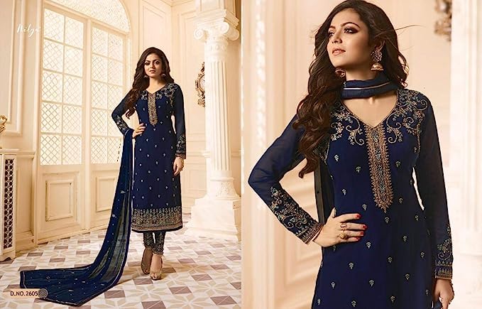 Indian Pakistani Party Wear Designer Straight Salwar Kameez Churidar Suit for Womens Ready to Wear3