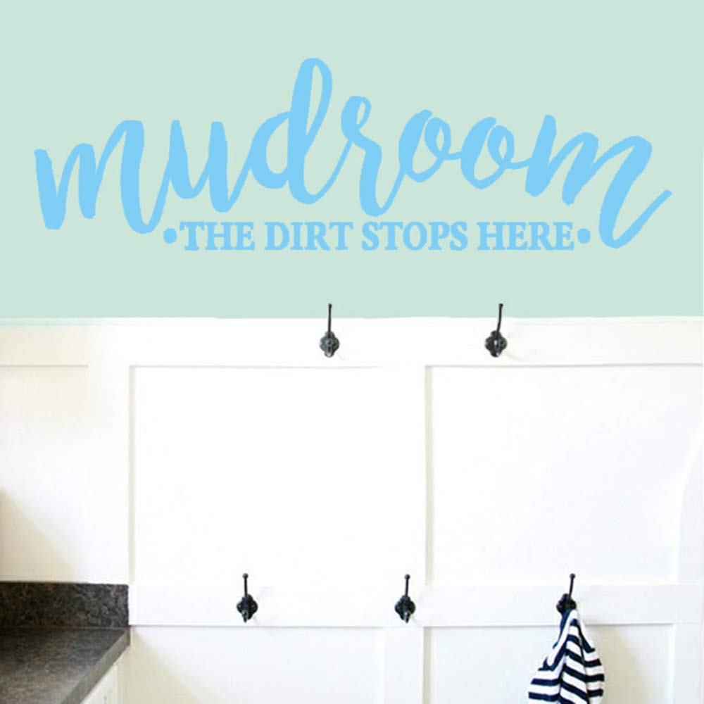 Gadgets Wrap Vinyl Mudroom The Dirt Stops Here Wall Decal Laundry Room Bathroom