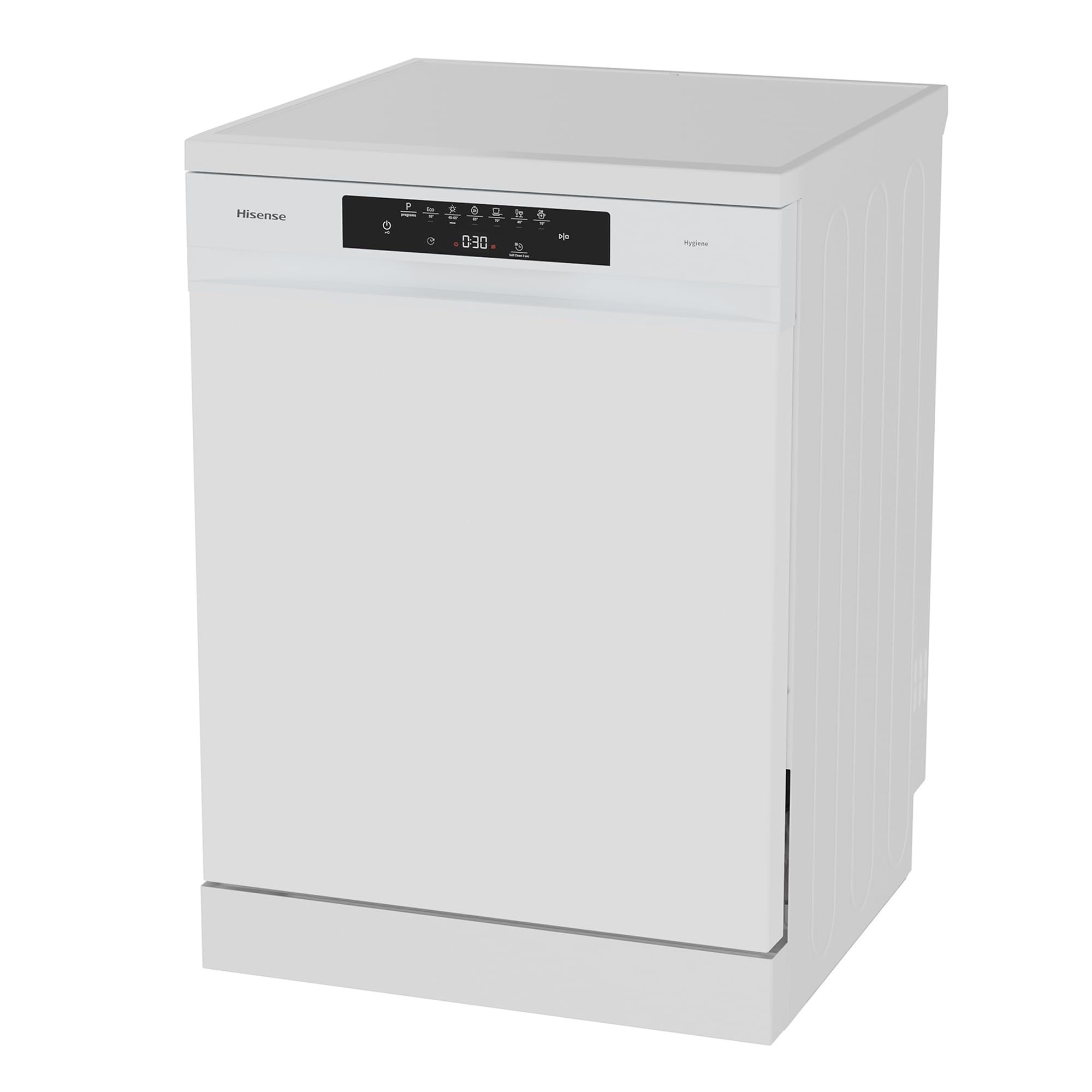 Hisense HS643B90W - Lavavajillas Clase B, 15 Servicios, Fondo 60cm, Secado Extra, Programa Automático, Tercera Bandeja, Programa Corto 1 hora, 15 Servicios, Aqua Protect System, Control Táctil, Blanco