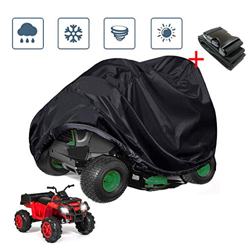 SUNDUXY Waterproof Lawn Mower Cover ATV Cover Waterproof, 210D Oxford Durable Universal Waterproof Wind-Proof UV Protection, All Weather Protection Universal Compatible,XXL