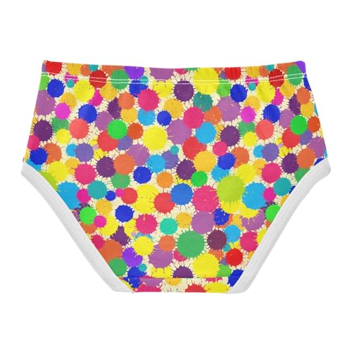 Little Girl Underwear Toddler Panties Kids Undies Colorful Graffiti Soft Cotton Briefs 2T-8Y2