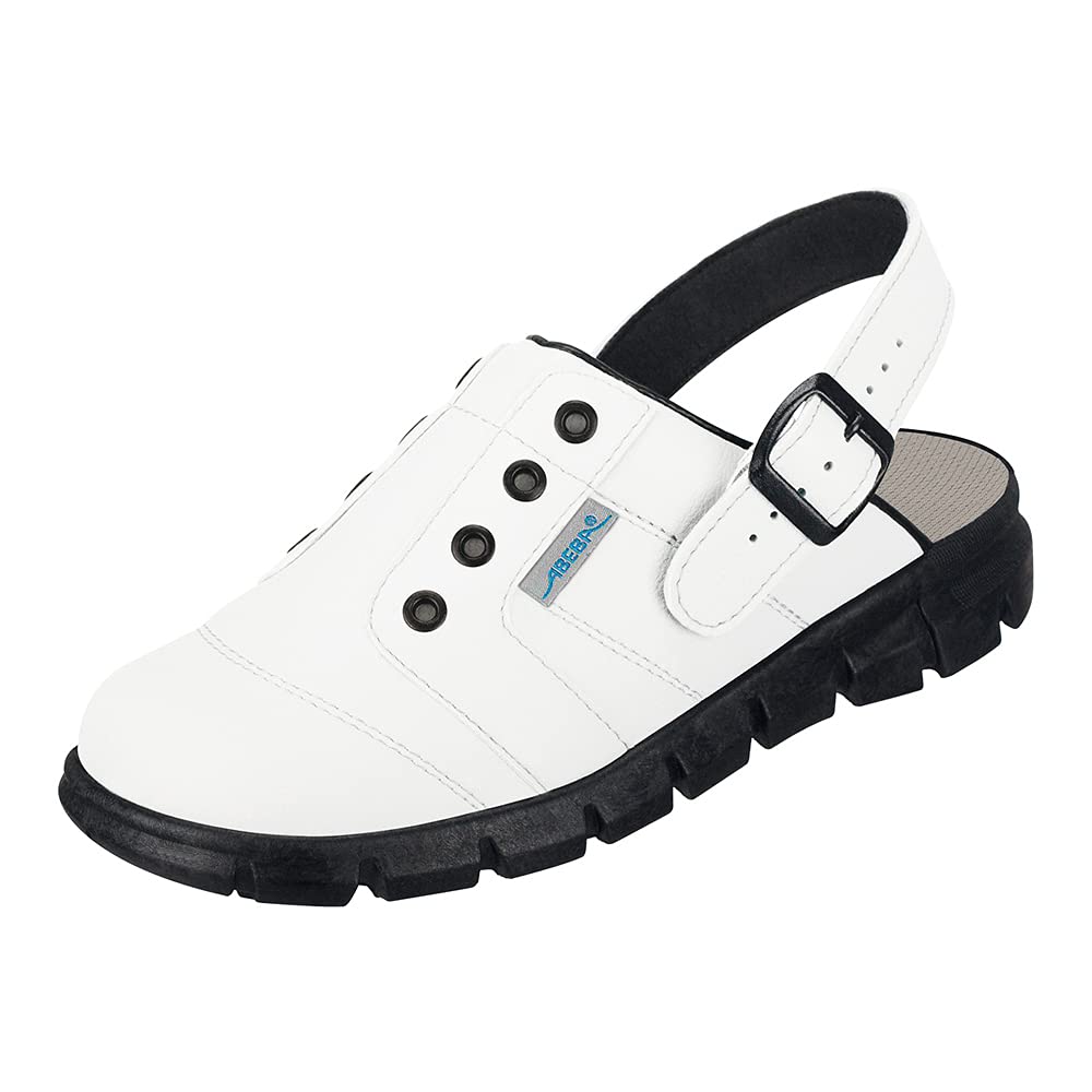 Abeba Clog 7369 Dynamic Microfibre White/Black Certified