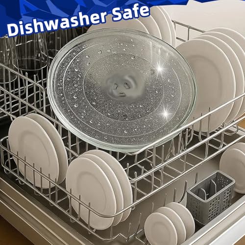 Image of 14.2 inch Microwave Glass Plate compatible with 14 1 /8 inch 14 3 /16 inch Samsung DE74-00023A DE74-20002A DE74-20002B DE74-20002C DE74-20002D Microwave Glass Turntable Plate