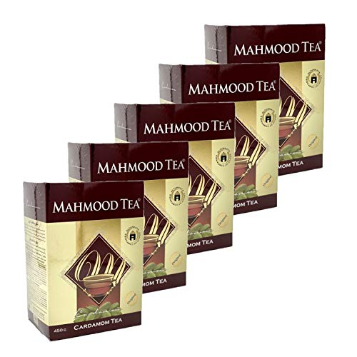 Mahmood - Lote de 5 té de cardamomo, 450 g