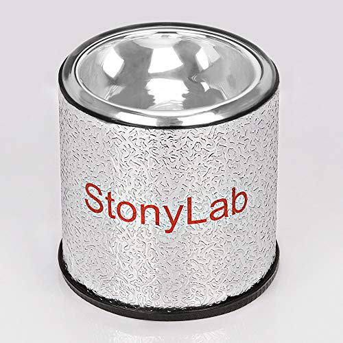 Stonylab Dewar Flask, Hemispherical Borosilicate Glass Dewar Flask With Aluminum Base, 90Mm Interior Depth And 94Mm Interior Diameter For Laboratory - 250Ml #TOP3