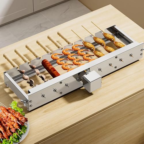 Barbecue entièrement automatique avec support rabattable AC/DC 5V de 80cm - 8
