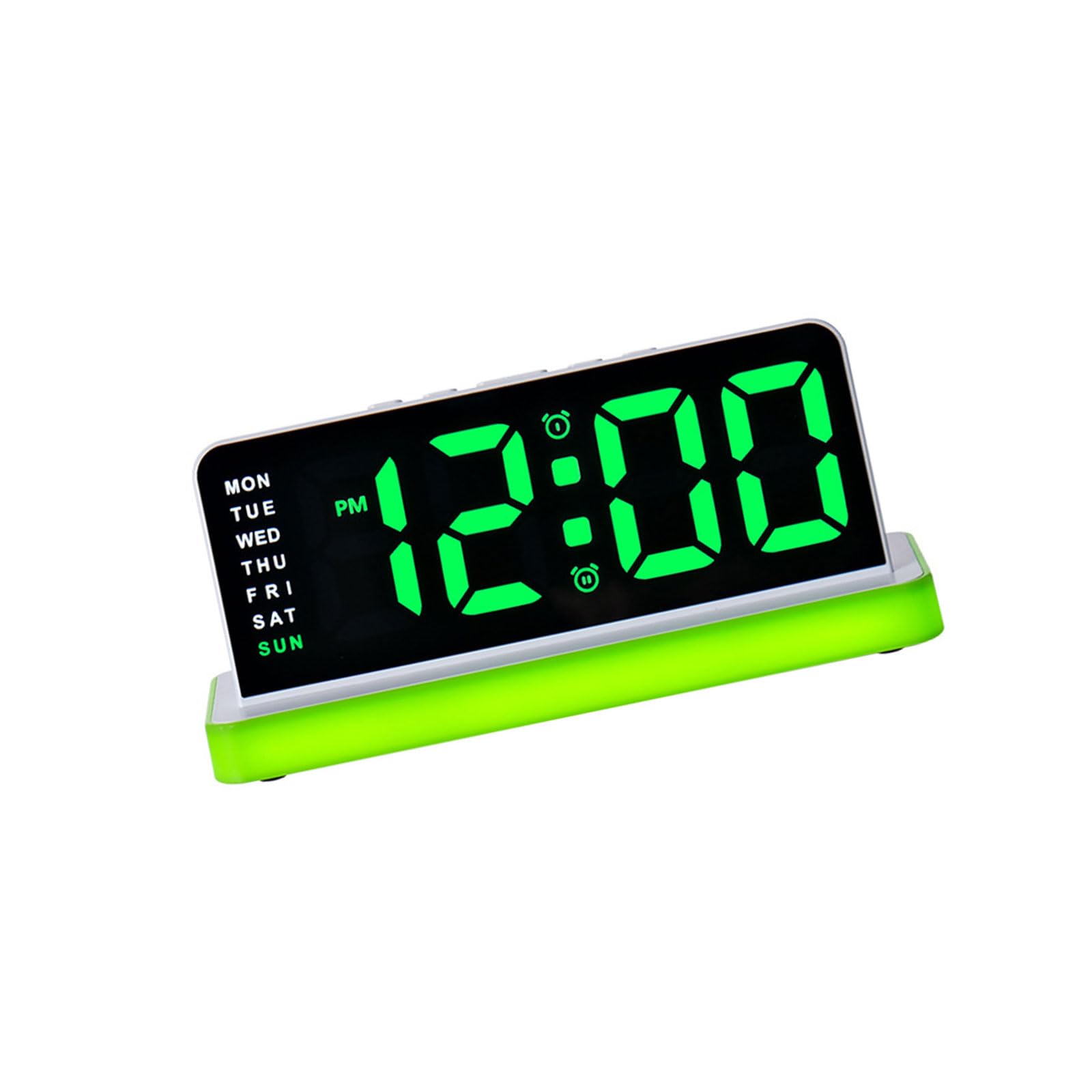 Bedroom Digital Alarm Clock, Large LED Weekday Display with Soft Night Light for Daily Habits and Bedtime Alarm Clock Bedside Led Night Light Weekday Display Large Number Bedroom Desk Sleep Routine Up
