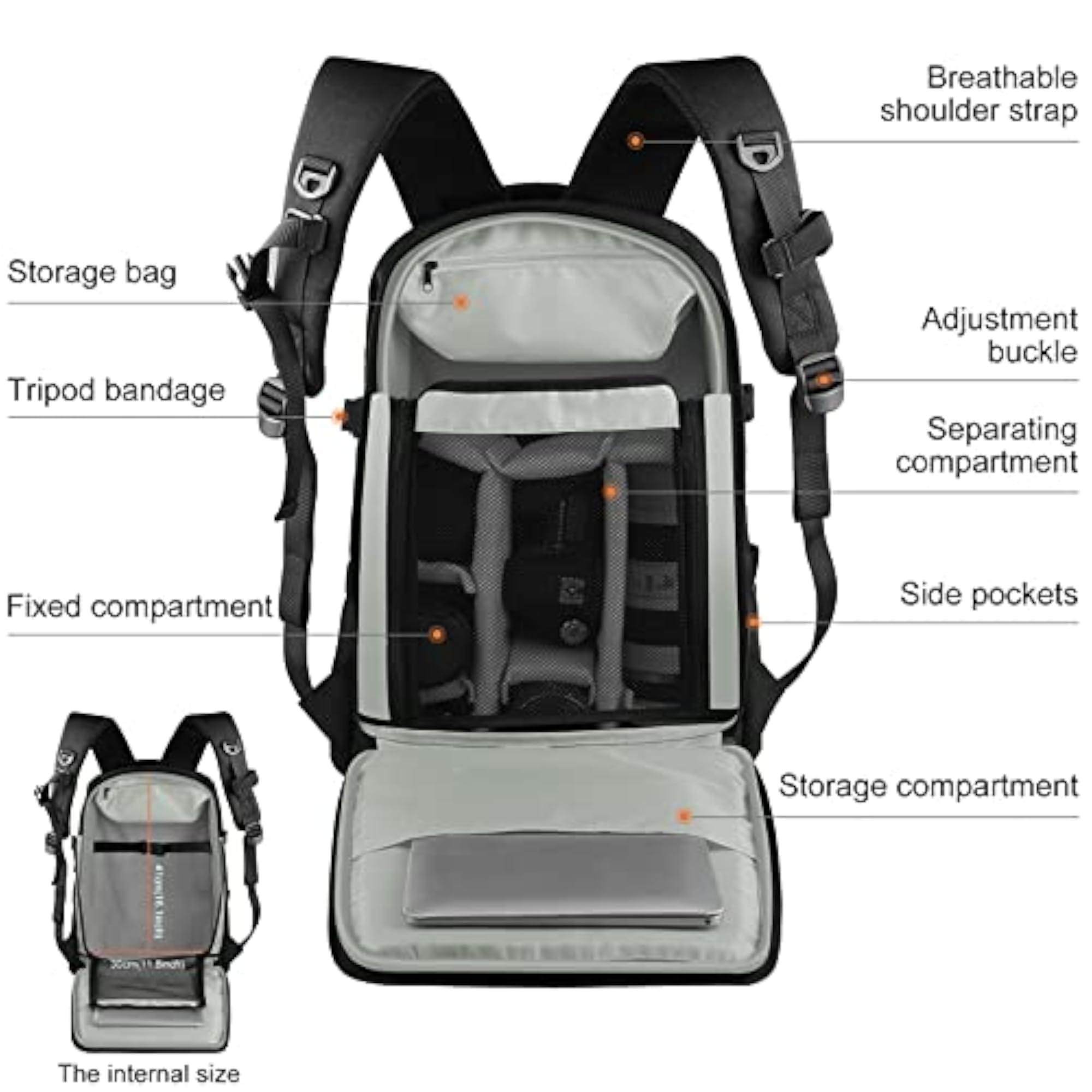 PU5015B Camera Backpack Waterproof