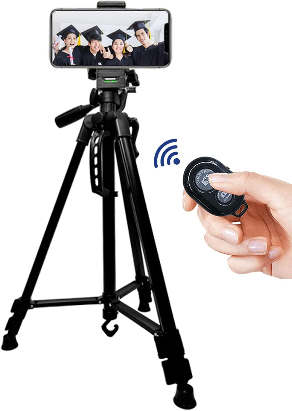スマホ三脚 リモコン付き ビデオカメラ 一眼レフカメラ ミニ三脚 さんきゃく 3way雲台