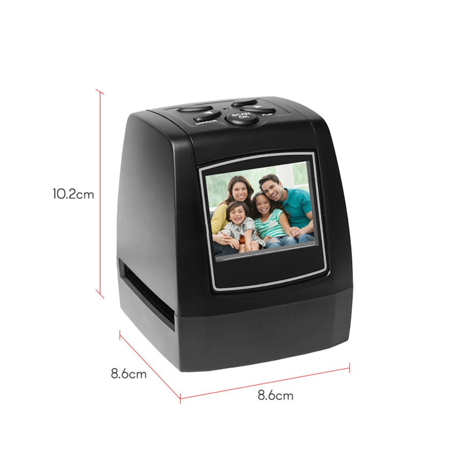Scanner portatile per film negativi da 35 mm/135 mm, per appassionati di fotografia e amanti della nostalgia, facile da usare e riporre