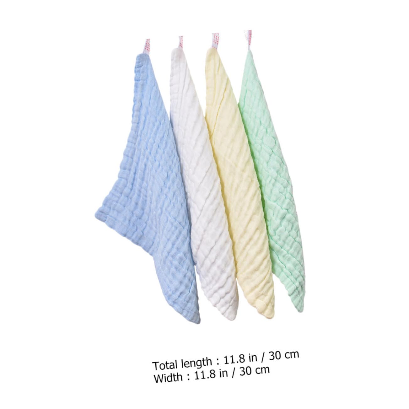 Toddmomy Super Absorbent Baby Square Towel 8pcs Muslin Cotton Grey Face Towels Multi-Purpose Skin-Friendly Easy to Clean