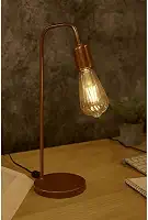 Luminária De Mesa Abajur de Cabeceira L De Quarto Sala Retro Vintage Industrial Moderno Bivolt (Rose Gold)