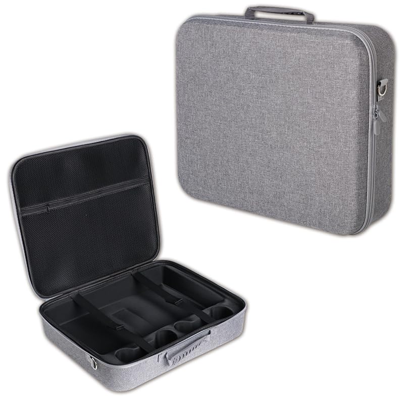 Rixavleo Funda de transporte rígida compatible con consola de juegos PS5, impermeable, resistente a los golpes y de gran capacidad (tamaño grande)