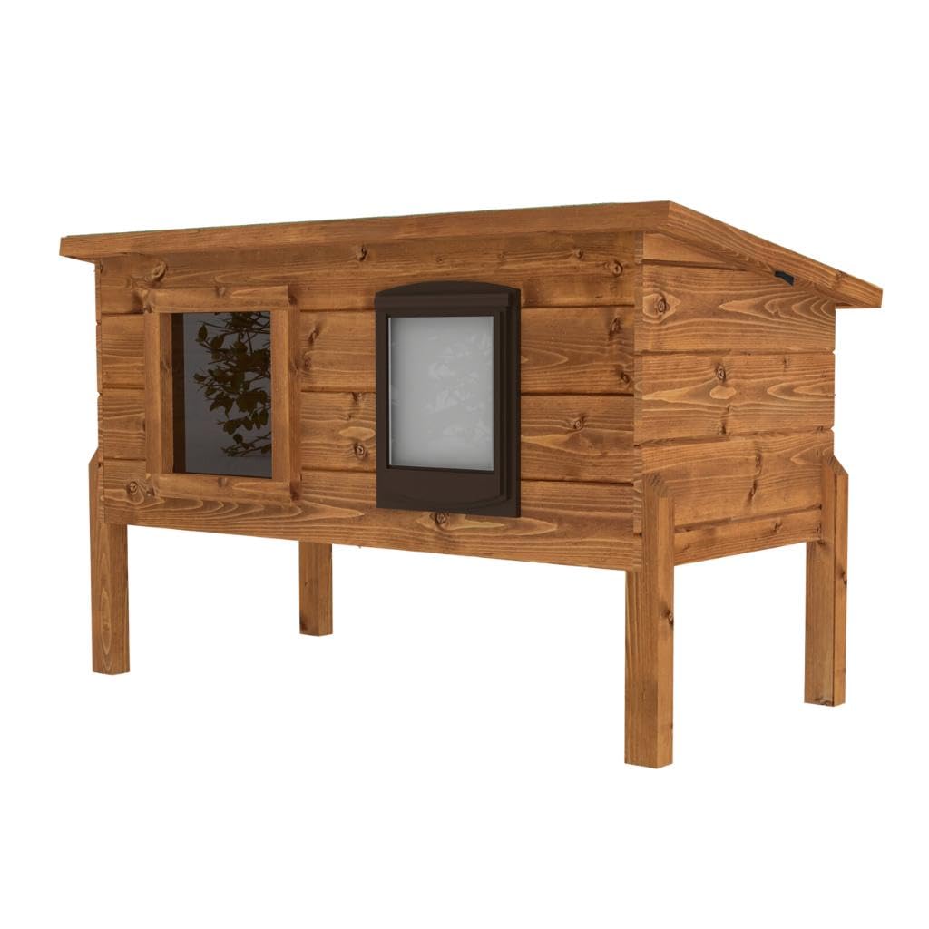 The Hutch Company Cat Kennels (Tan, Self Heating XL)