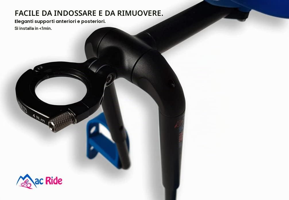 MAC-RIDE Seggiolino Bambino Adulto Unisex, Nero, Singolo