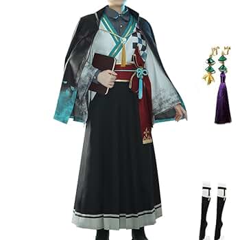 紺　着物　コスプレ Amazon.co.jp: [YOUO] ブルーアーカイブ ブルアカ 狐坂ワカモ