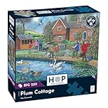 The House of Puzzles | Plum Cottage Jigsaw Puzzle | BIG 250 Pieces | Ray Cresswell | Towns and Villages Theme | Sustainably Made