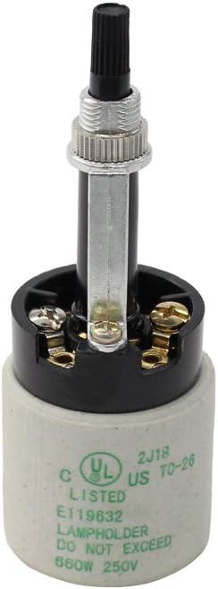 Universal Porcelain Ceramic Rotary Socket Knob Switch E26 Light 250W 660W 250V
