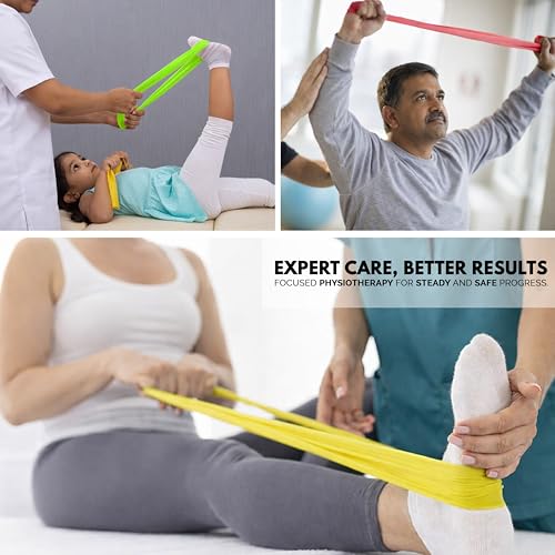 Image of JASPO Ultra Flex Resistance Bands Set of 5 - Mini Loop Latex Exercise Bands for Booty, Hip, Glutes & Legs Workout | Stretch Bands for Yoga, Pilates, Squats, Strength Training & Home Gym | Multicolor