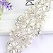Rhinestone applique Diamond Applique crystal Pearl applique for Bridal Sash Bridal Applique wedding applique