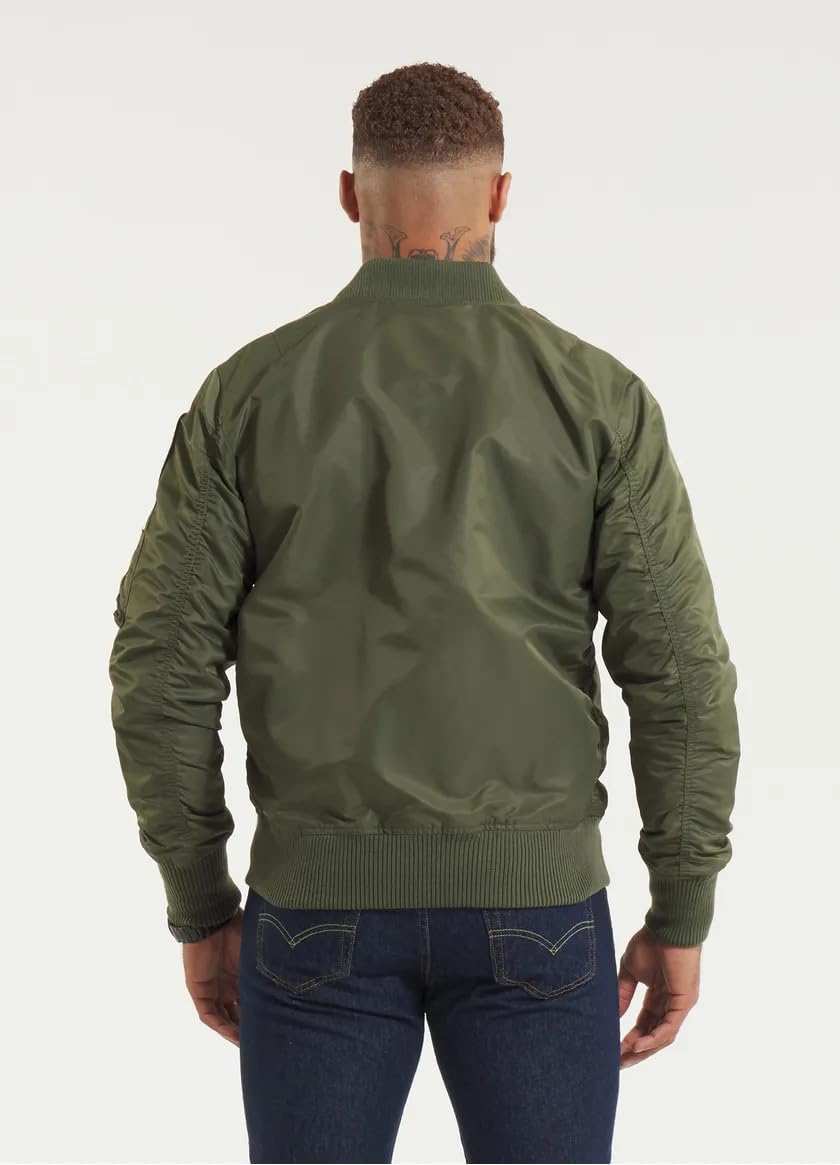PITBULL - Giacca Uomo Mezza Stagione Flyers Bomber, Giubbotto Uomo Primaverile Autunnale, Bomber Jacket, Mens Jacket, Giubotti, Le Cerniere in Metallo, Giubino - Giacca Estiva