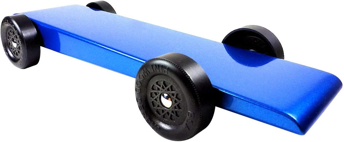 Pinewood Pro Pine Derby Car Kit - Blue Marlin - Painted, Weighted and Ready to Race
