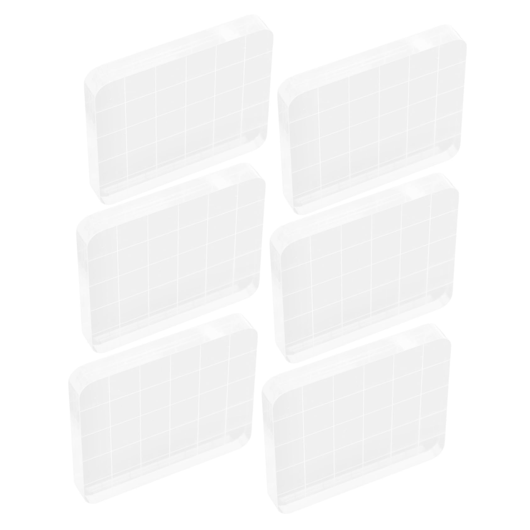 ARTIBETTER 3 Series Herramienta De Estampado Acrílico Fondant Primero Sellos Artesanales Carta Almohadillas Herramienta De Estampado De Bricolaje Sello De Álbum De Recortes 6 Piezas*3