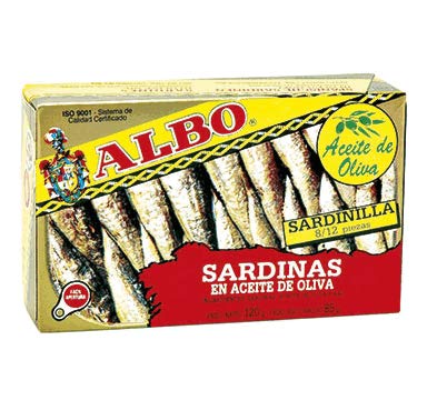 ALBO Sardines in Olive Oil 120g. Pack 6 Units