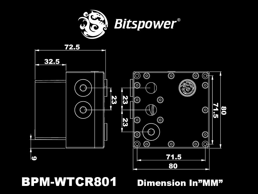 Bitspower CR801 Pump and Reservoir Combo