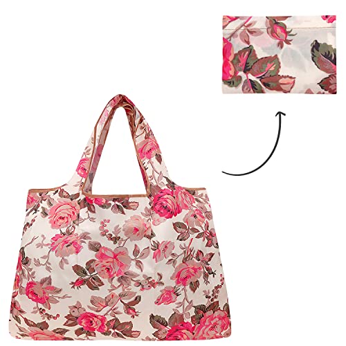 Image of allydrew Large Foldable Tote Nylon Reusable Grocery Bag