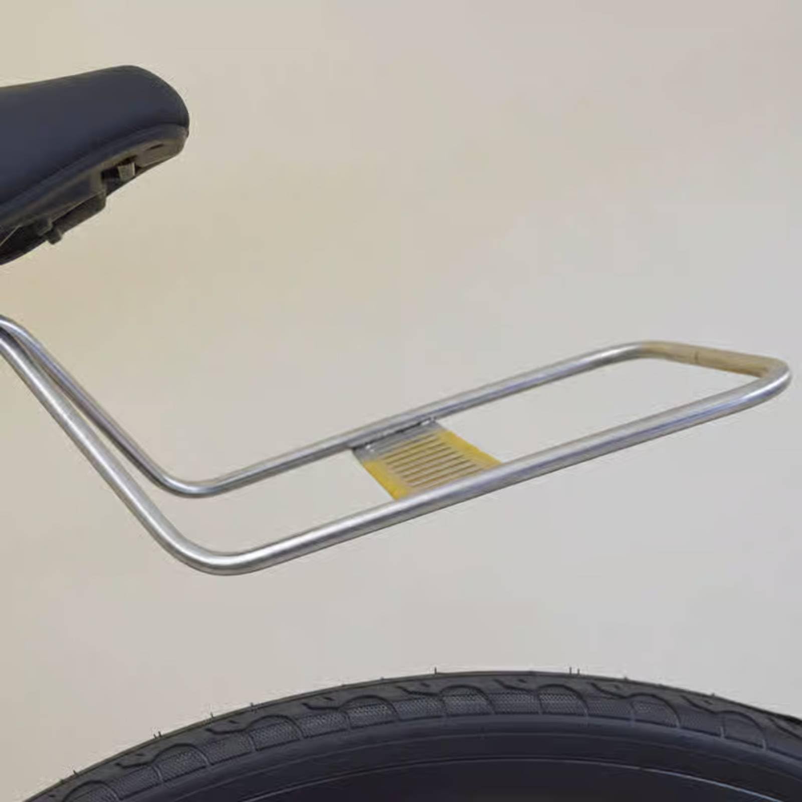 Porte-Bagages Vélo Arrière INOX Selle Rail Porte Support Porte-Sac Léger en Acier Inoxydable 304 Serrage sur Rails de Selle Antirouille 5kg Adapté, Reinforced