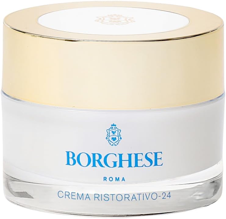 Borghese Crema Ristoravito – 24 Continuous Hydration Moisturizer - Hydrating Daily Face Moisturizer - For All Skin Type - 1.0 FL Oz