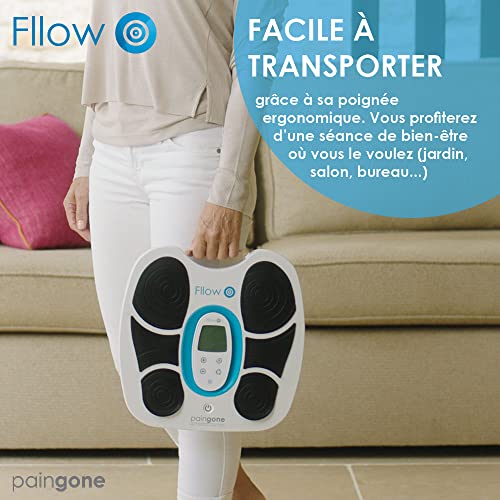 Paingone Fllow Pro |Soulage les jambes lourdes et douloureuses |jambes gonflées, circulation sanguine jambes et pieds |TENS anti-douleur et électrodes arthro-Fllow fournies |Sans médicament