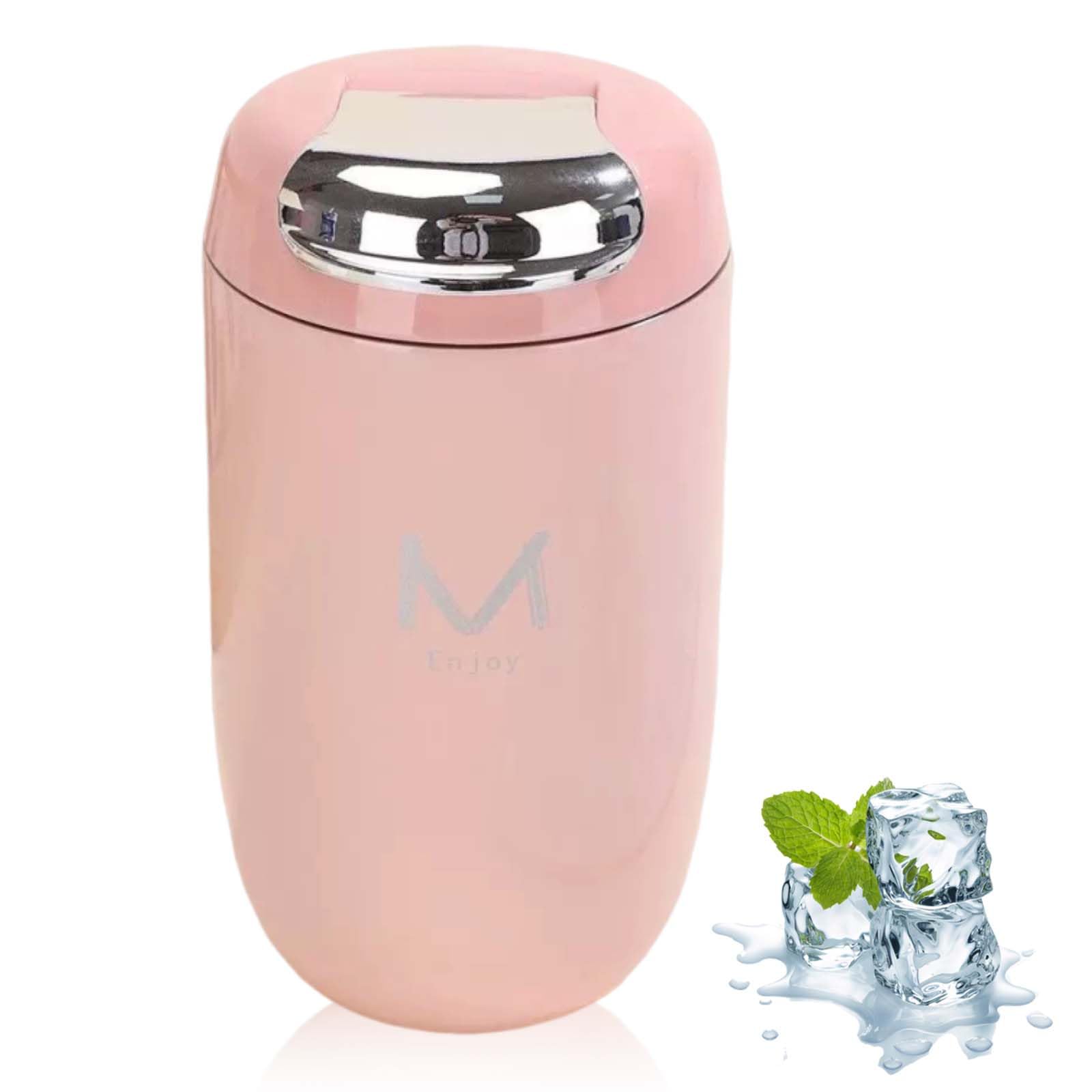 SiHuiTu Thermal Travel Mug, Insulated Coffee Cup โ 316 Stainless Steel, Double-Wall Vacuum Insulation, Leak-Proof Lid, Compact Design, 350ml (Pink)