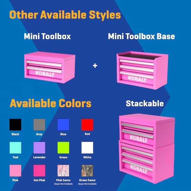 K.balt Retro Portable Mini Toolbox Lavender Steel Tool Box