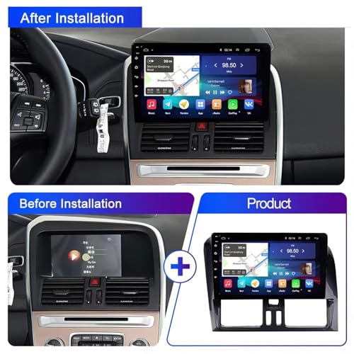 Pantalla Carplay para Volvo XC60 2009-2013 Autoradio Android Auto 2G+32G 2