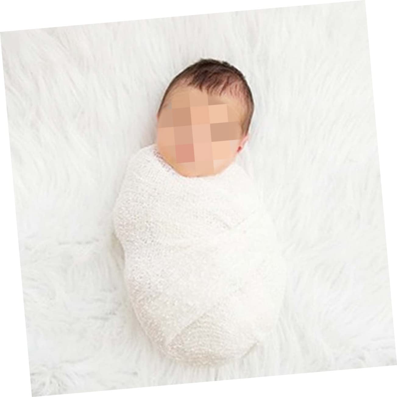 VICASKY 6pcs Neonato Swaddle Coperte Traspirante Estensibile Baby Coperta Per Servizi Fotografici Beige Chiaro Rosa Come Coperta O Asciugamano Da Bagno Per Ragazze Ragazze