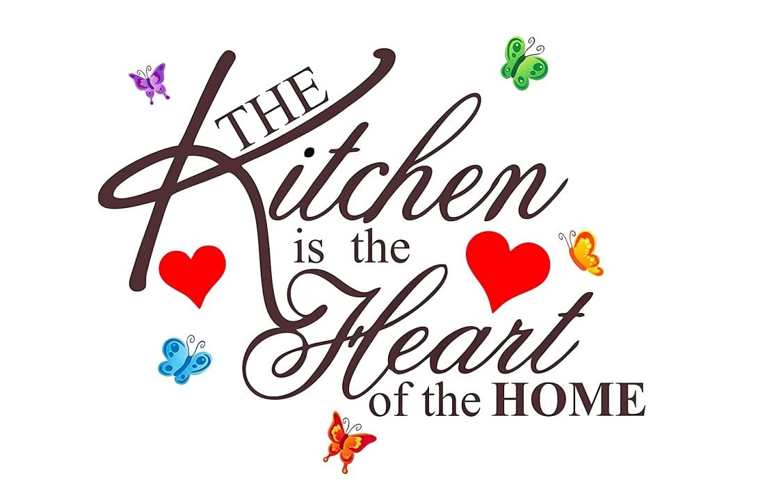 Kitchen is The Heart of Home Wall Sticker for Living Room, Kitchen, Dining Room Sticker Size - 50 Cm X 65 Cm-image-21