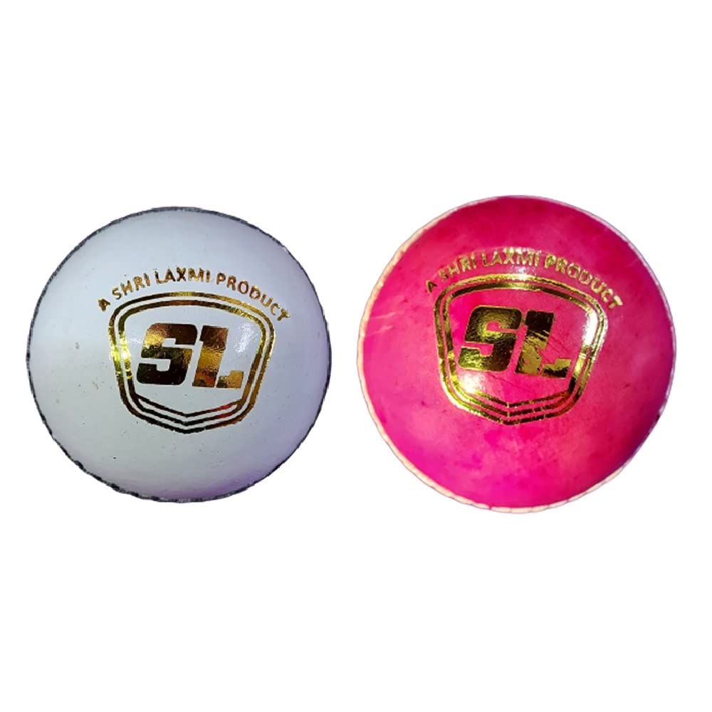 SL Club Combo of 1 White & 1 Pink 2 Part Leather Cricket Balls (Pack of 2 Balls) (B0B6C9T9LQ) Amazon Price History, Amazon Price Tracker