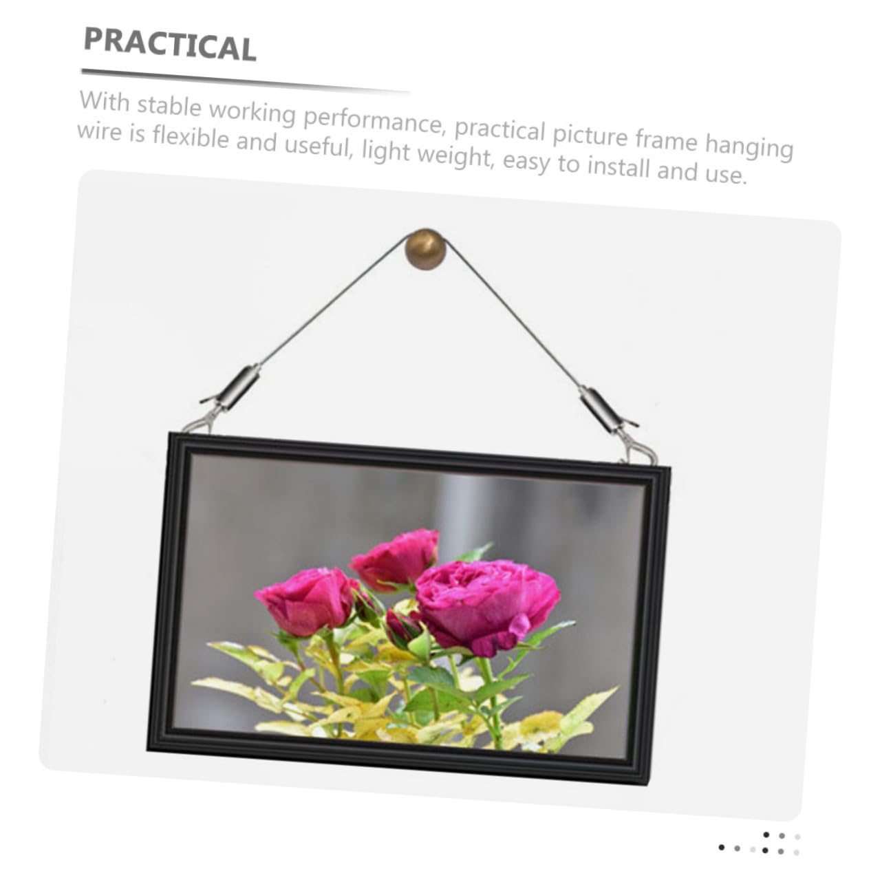 #絵画:吊り下げワイヤー&金具付き Amazon | iplusmile 1 セット の画像吊り下げワイヤー 絵吊りワイヤー