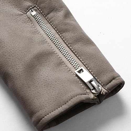 Chaqueta Bomber Ligera de Cuero para Hombre miniatura 5