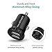 Car Charger [2-Pack] RAVPower 24W 4.8A Mini Dual USB Car Adapter, Compatible with iPhone 11 Pro Max XS Max XR X 8 7 Plus, Ipad Pro Air Mini and Galaxy S9 S8 Plus, Edge Note Series and More (Black)