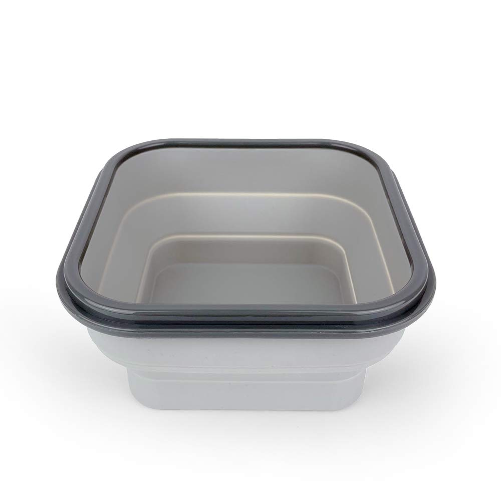 Bacinella Pieghevole Relaxdays Da 9L - Lavello Portatile Per Campeggio, Blu Grigio - Comodo E Pratico! - Foto 4