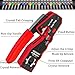 TAIWAIN RJ45 Cat5e Cable Crimp Stripper Maintenance Tool Kit, CAT6 Crimper Tools Set RJ11/RJ12 Network Ethernet Crimping Pass Through Mobile Device Network LAN Repair Cutter(Red)