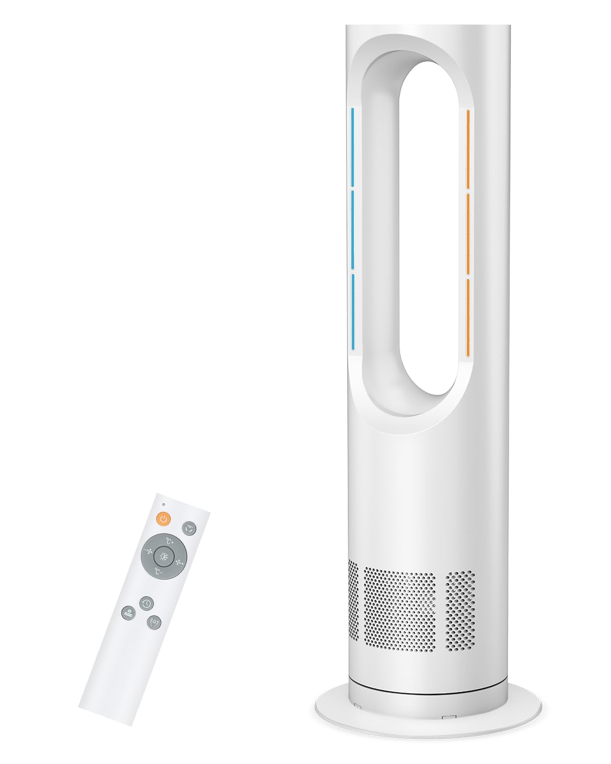 【新品】スリム型タワーファン 冷暖兼用 DCモーター　羽根なし扇風機　リモコン付 Amazon | 【冷風&温風兼用】タワーファン はねなし扇風機 dcモーター