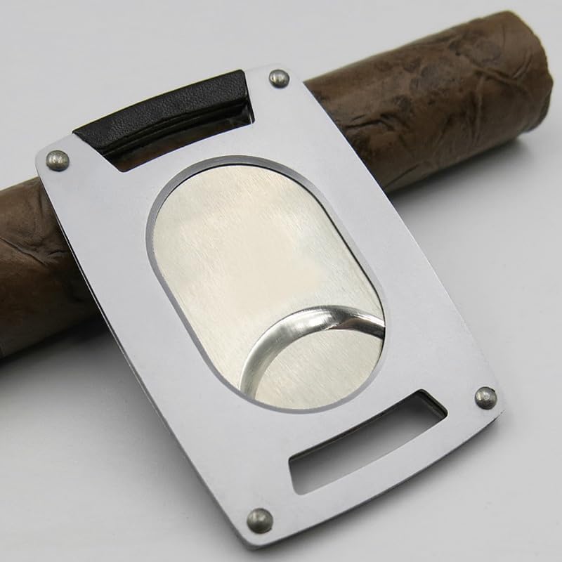 Cigar Cutter Stainless Steel Double Edge Scissors Slicer Portable Metal Smoking Accessories Tool